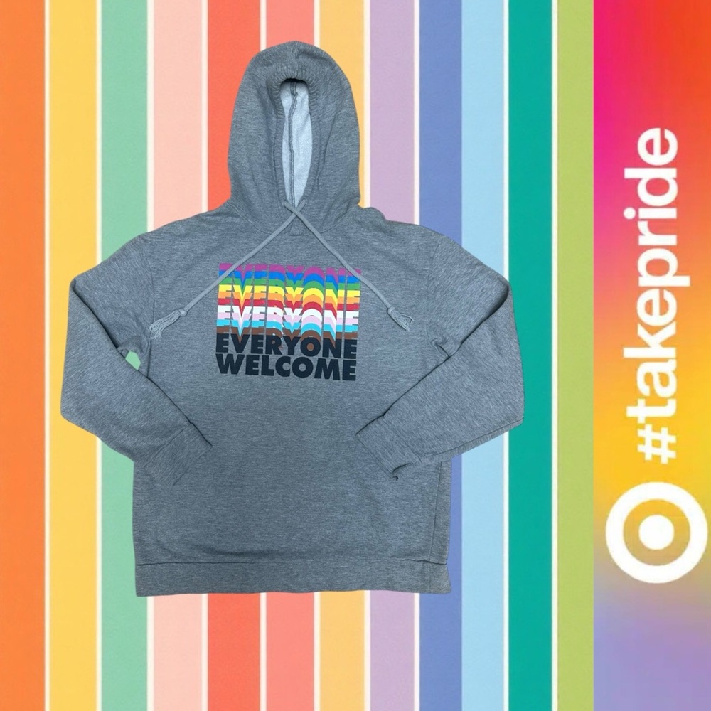 Target Take Pride Unisex Gray
"Everyone‎ Welcome"
Sweatshirt, Size M, MSRP $39